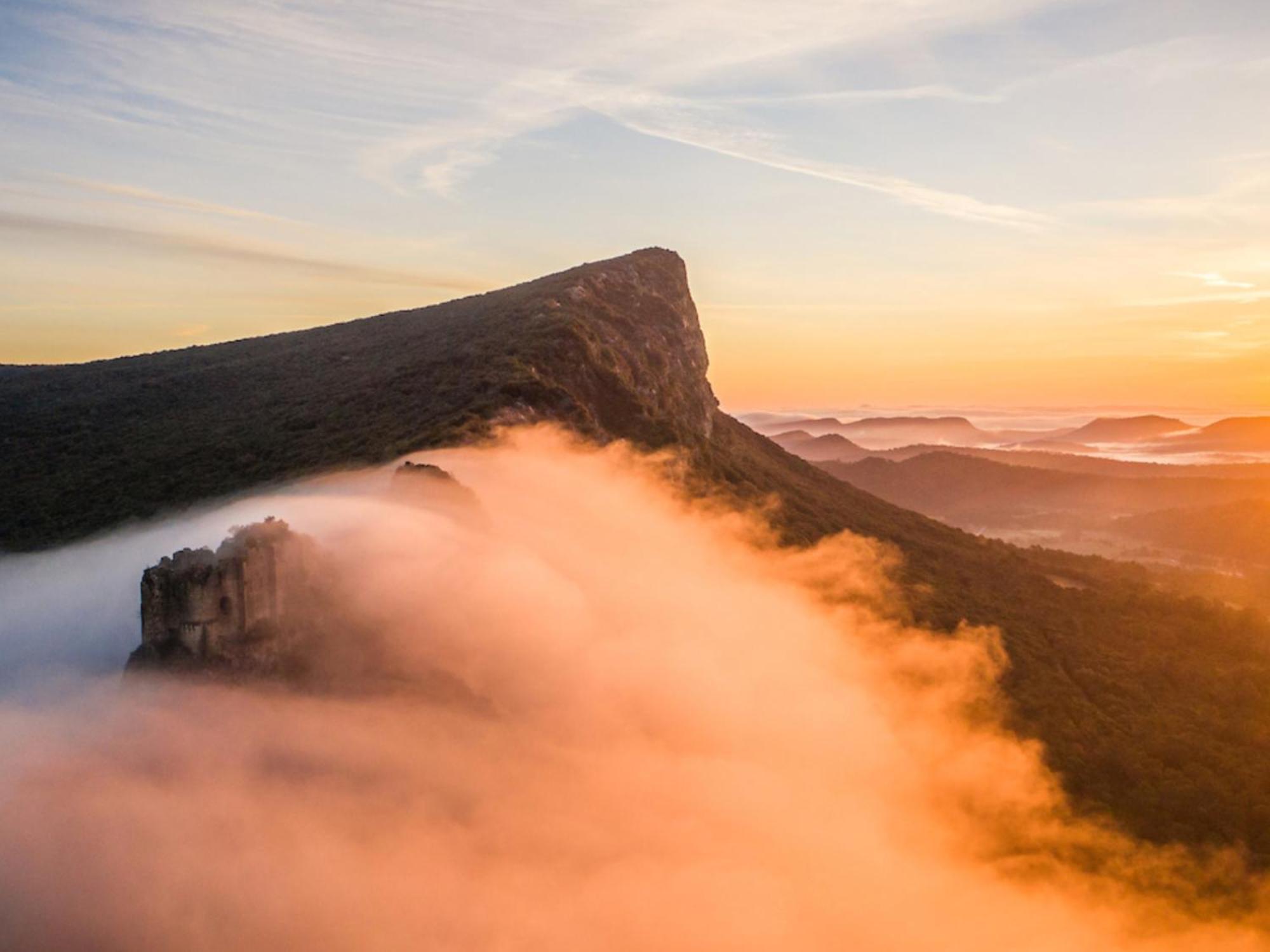 مبيت وإفطار Saint-Mathieu-de-Tréviers Le Castellas Du Pic St Loup المظهر الخارجي الصورة